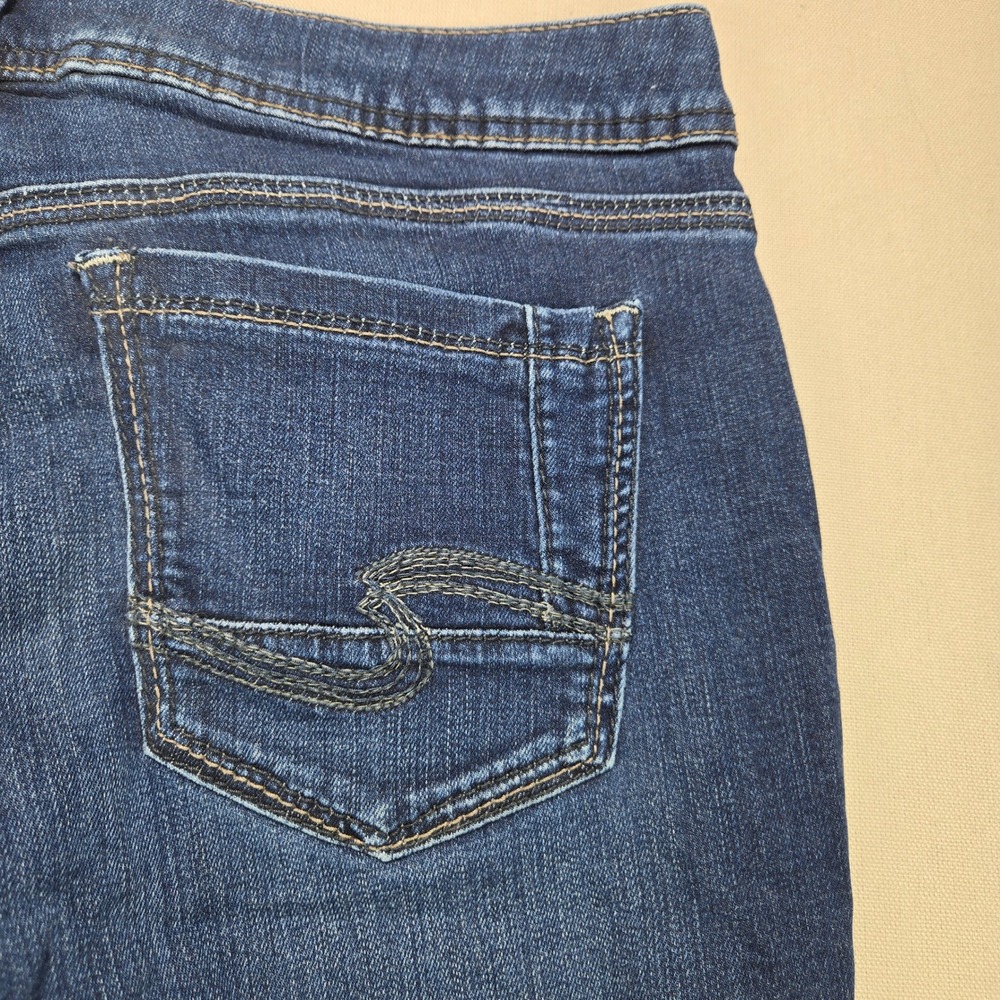 Silver Jeans Co Aiko Super Skinny Womens Dark Wash Denim Indigo 29x31 - Picture 3 of 11